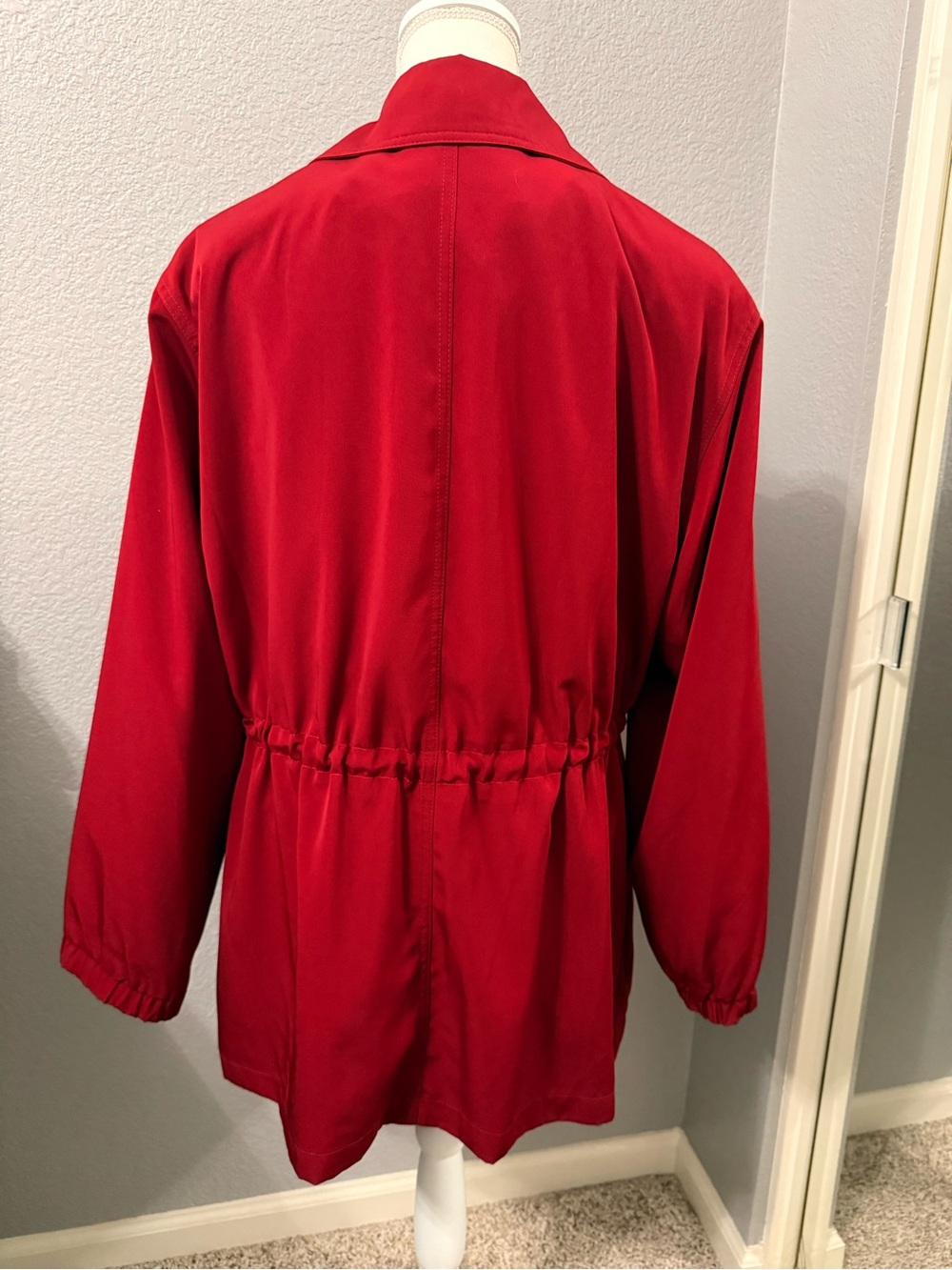 Gallery Red Drawstring Zip Jacket - Picture 8 of 11